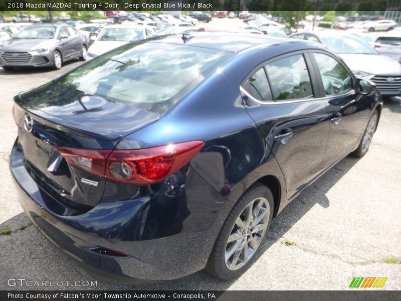 Deep Crystal Blue Mica / Black 2018 Mazda MAZDA3 Touring 4 Door