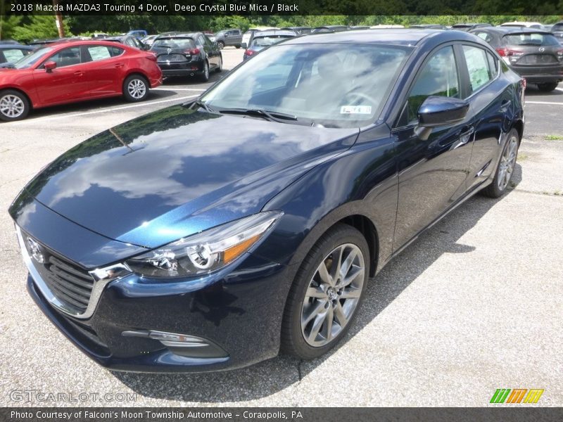 Deep Crystal Blue Mica / Black 2018 Mazda MAZDA3 Touring 4 Door