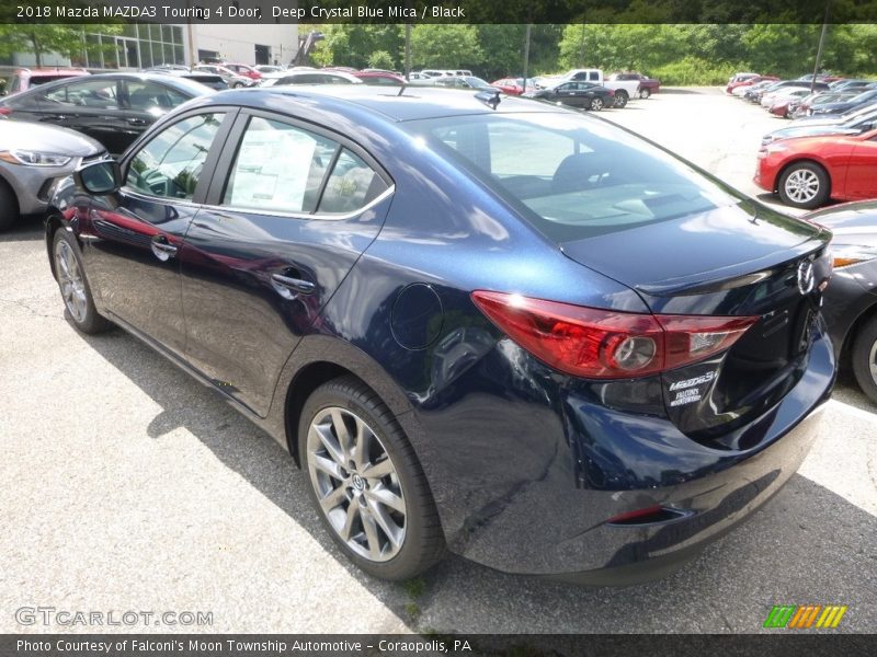 Deep Crystal Blue Mica / Black 2018 Mazda MAZDA3 Touring 4 Door