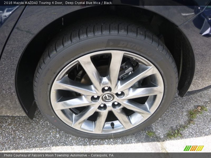 Deep Crystal Blue Mica / Black 2018 Mazda MAZDA3 Touring 4 Door