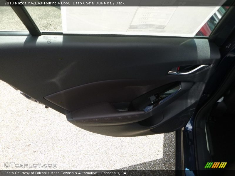 Deep Crystal Blue Mica / Black 2018 Mazda MAZDA3 Touring 4 Door