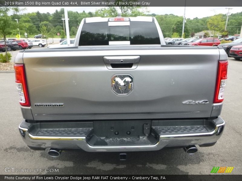 Billett Silver Metallic / Black/Diesel Gray 2019 Ram 1500 Big Horn Quad Cab 4x4