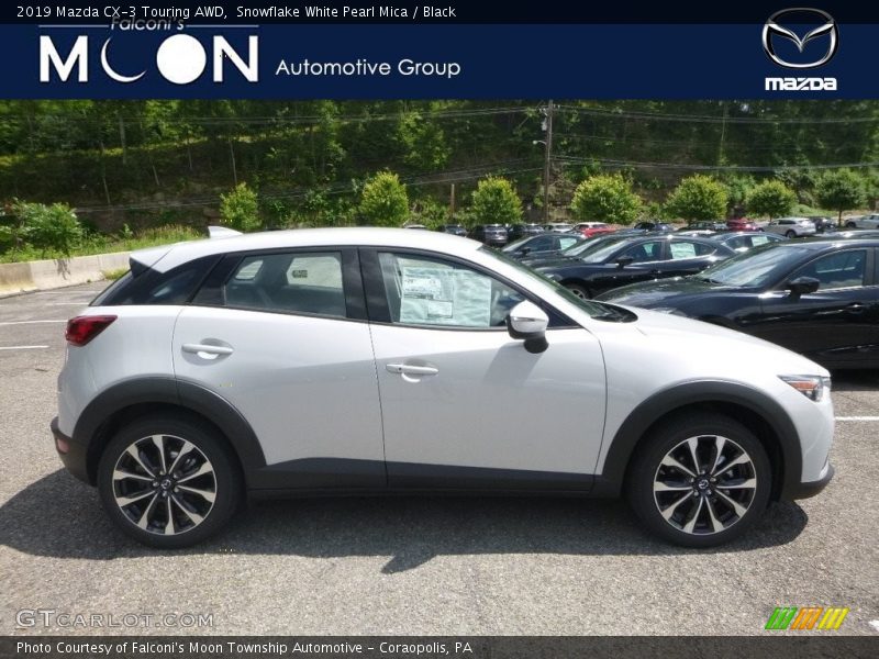 Snowflake White Pearl Mica / Black 2019 Mazda CX-3 Touring AWD