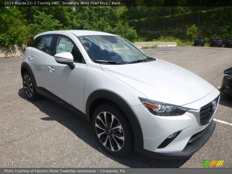 Snowflake White Pearl Mica / Black 2019 Mazda CX-3 Touring AWD