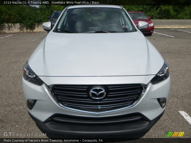 Snowflake White Pearl Mica / Black 2019 Mazda CX-3 Touring AWD