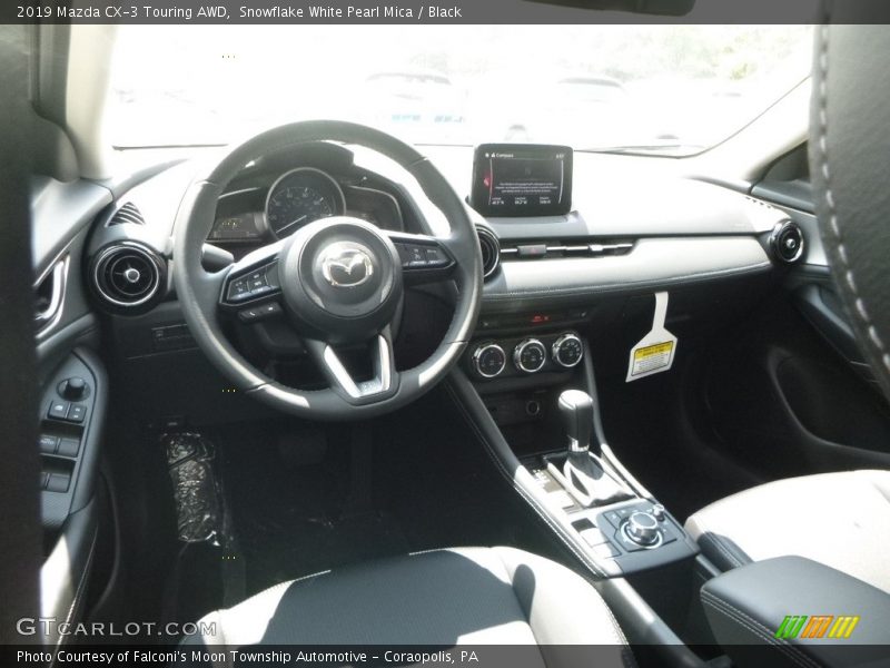 Snowflake White Pearl Mica / Black 2019 Mazda CX-3 Touring AWD