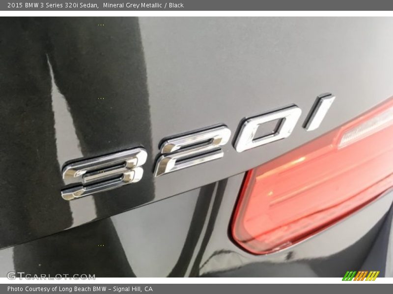 Mineral Grey Metallic / Black 2015 BMW 3 Series 320i Sedan
