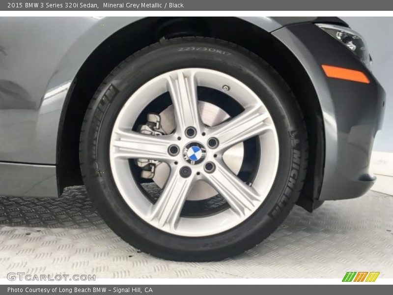 Mineral Grey Metallic / Black 2015 BMW 3 Series 320i Sedan