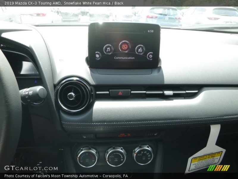Snowflake White Pearl Mica / Black 2019 Mazda CX-3 Touring AWD