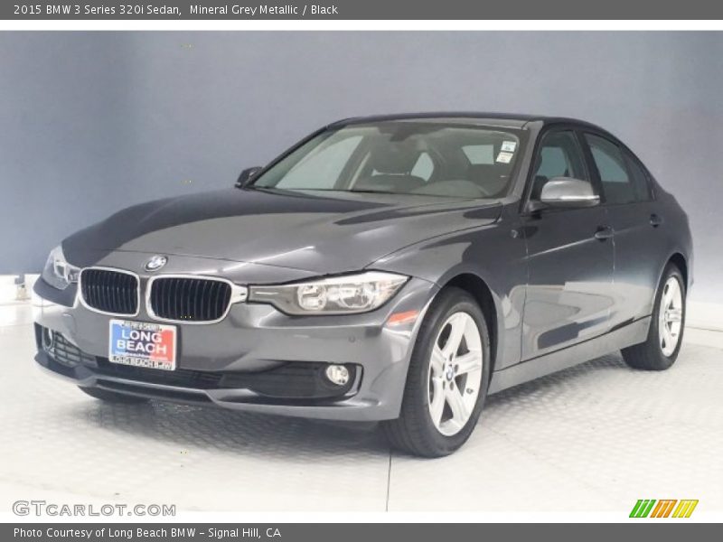Mineral Grey Metallic / Black 2015 BMW 3 Series 320i Sedan