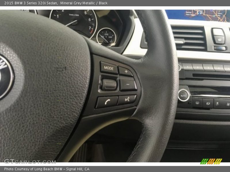 Mineral Grey Metallic / Black 2015 BMW 3 Series 320i Sedan