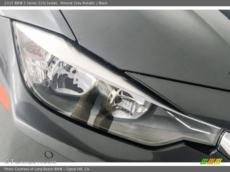 Mineral Grey Metallic / Black 2015 BMW 3 Series 320i Sedan