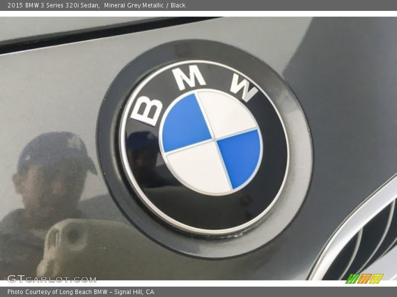 Mineral Grey Metallic / Black 2015 BMW 3 Series 320i Sedan
