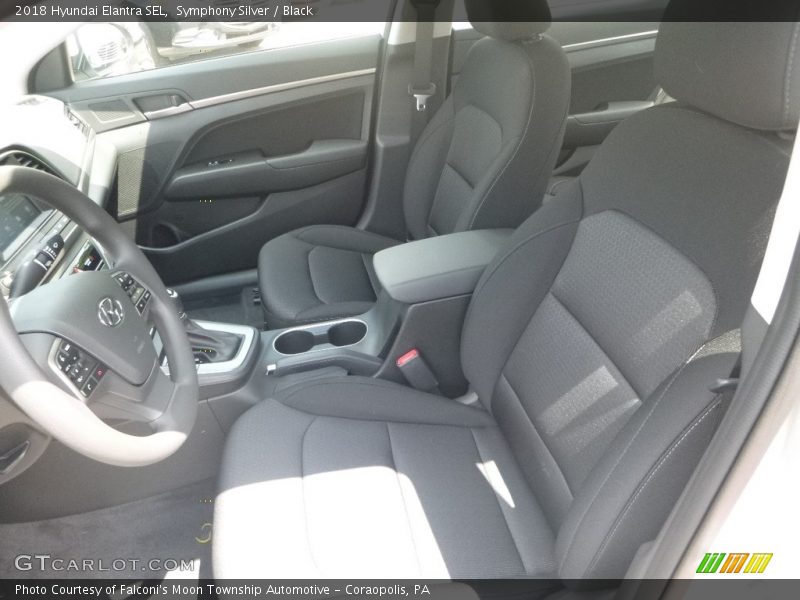 Symphony Silver / Black 2018 Hyundai Elantra SEL