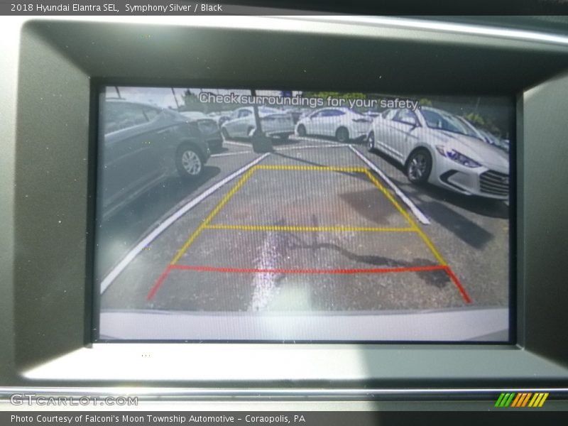 Symphony Silver / Black 2018 Hyundai Elantra SEL