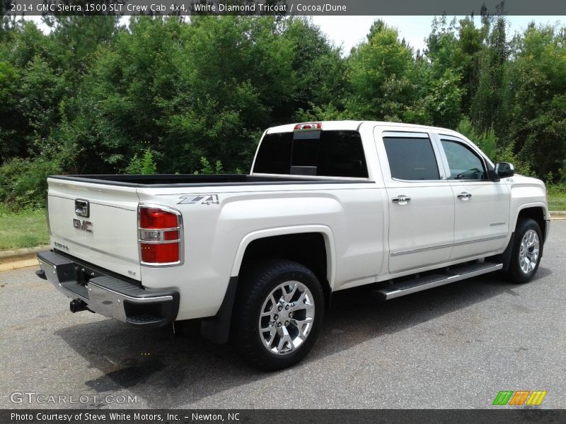 White Diamond Tricoat / Cocoa/Dune 2014 GMC Sierra 1500 SLT Crew Cab 4x4