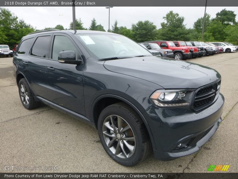 Bruiser Gray / Black 2018 Dodge Durango GT AWD