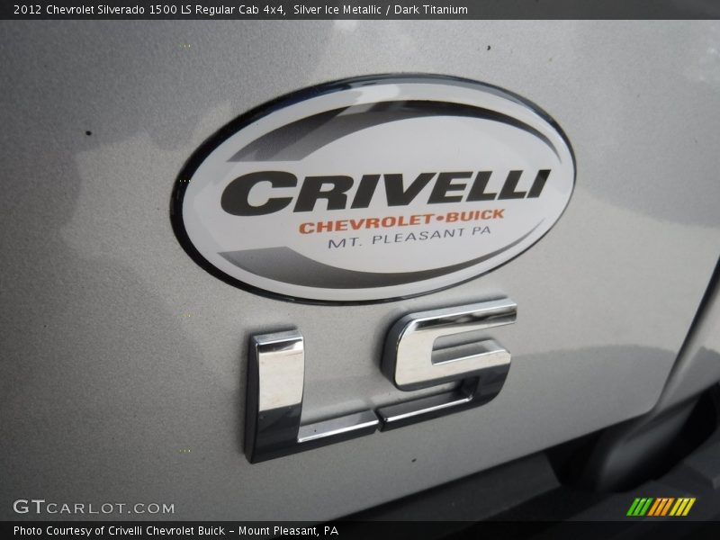 Silver Ice Metallic / Dark Titanium 2012 Chevrolet Silverado 1500 LS Regular Cab 4x4