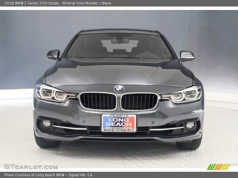 Mineral Grey Metallic / Black 2018 BMW 3 Series 330i Sedan