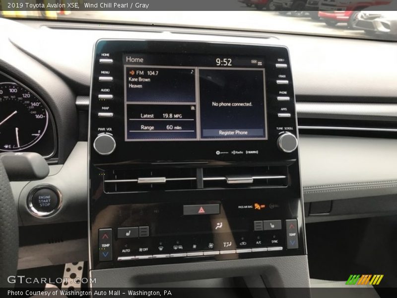 Wind Chill Pearl / Gray 2019 Toyota Avalon XSE