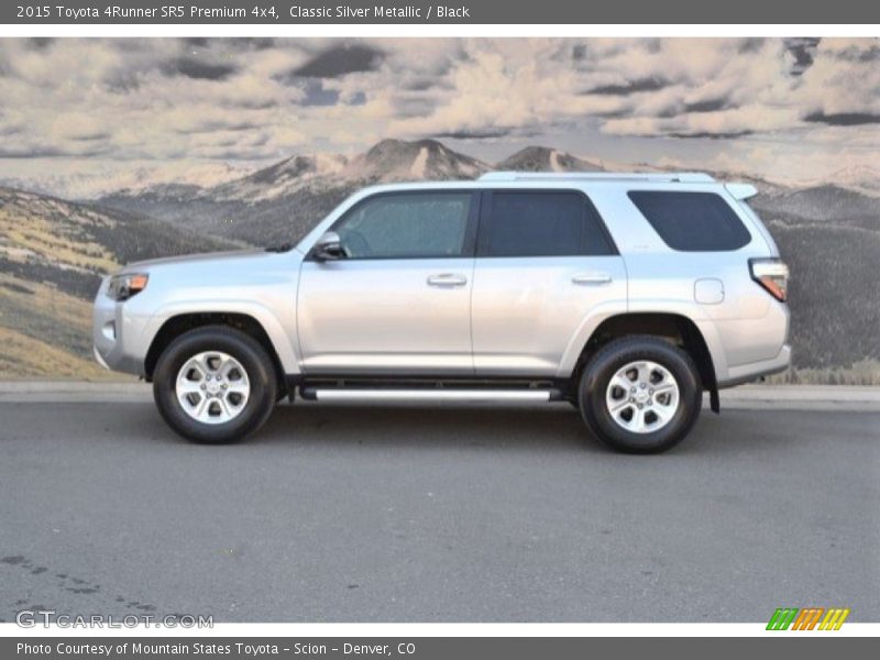Classic Silver Metallic / Black 2015 Toyota 4Runner SR5 Premium 4x4
