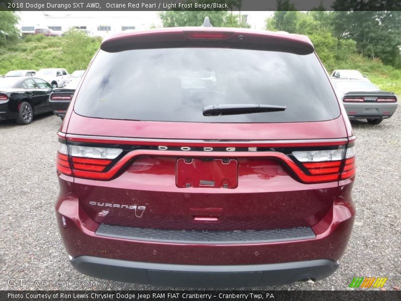 Octane Red Pearl / Light Frost Beige/Black 2018 Dodge Durango SXT AWD