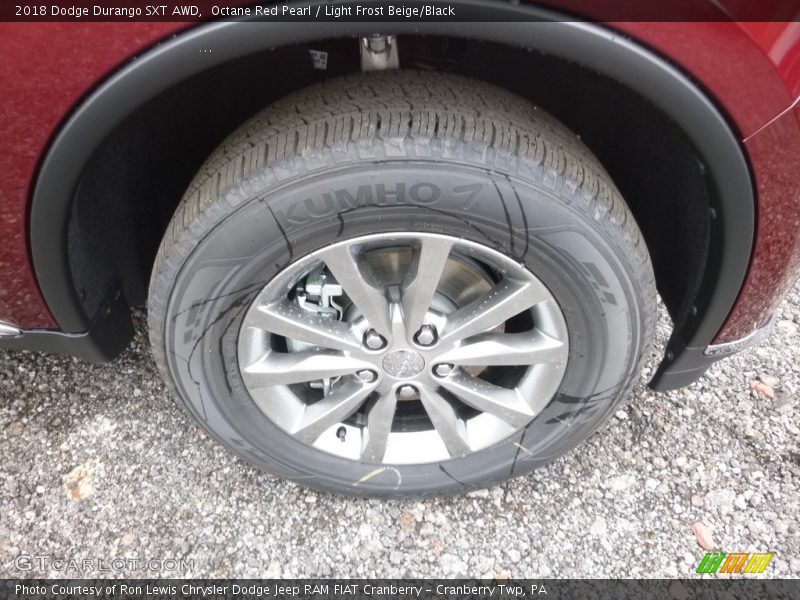 Octane Red Pearl / Light Frost Beige/Black 2018 Dodge Durango SXT AWD
