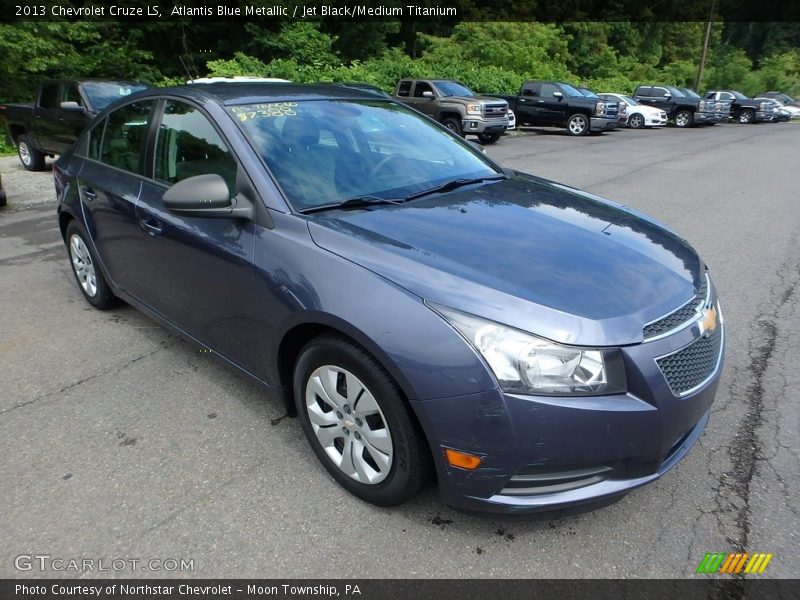 Atlantis Blue Metallic / Jet Black/Medium Titanium 2013 Chevrolet Cruze LS