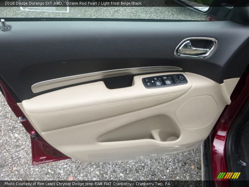 Octane Red Pearl / Light Frost Beige/Black 2018 Dodge Durango SXT AWD