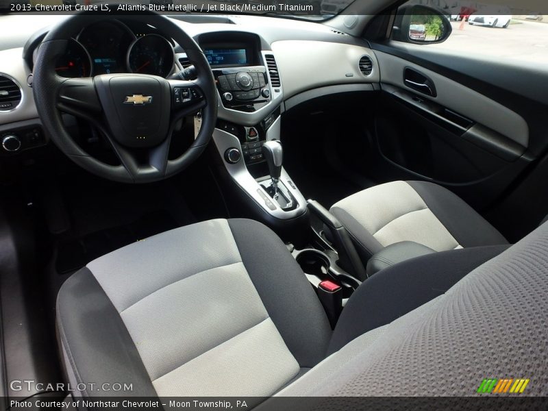 Atlantis Blue Metallic / Jet Black/Medium Titanium 2013 Chevrolet Cruze LS