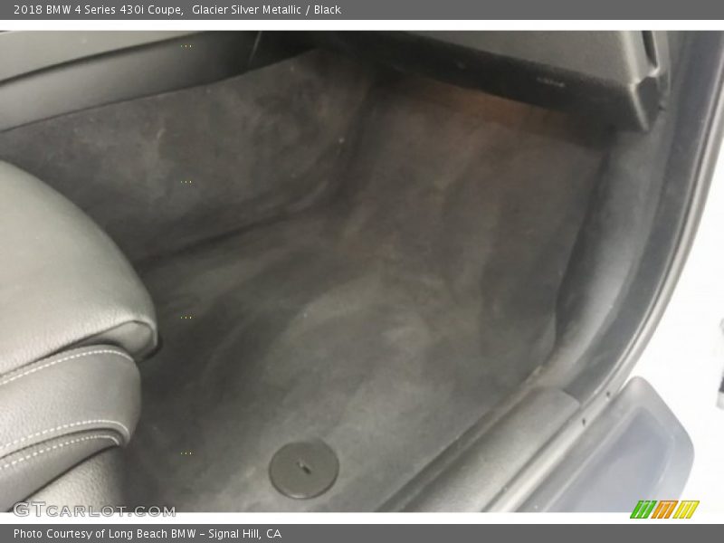 Glacier Silver Metallic / Black 2018 BMW 4 Series 430i Coupe