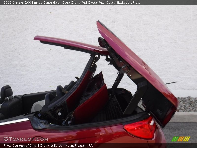 Deep Cherry Red Crystal Pearl Coat / Black/Light Frost 2012 Chrysler 200 Limited Convertible