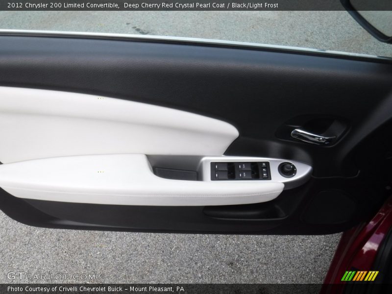 Deep Cherry Red Crystal Pearl Coat / Black/Light Frost 2012 Chrysler 200 Limited Convertible
