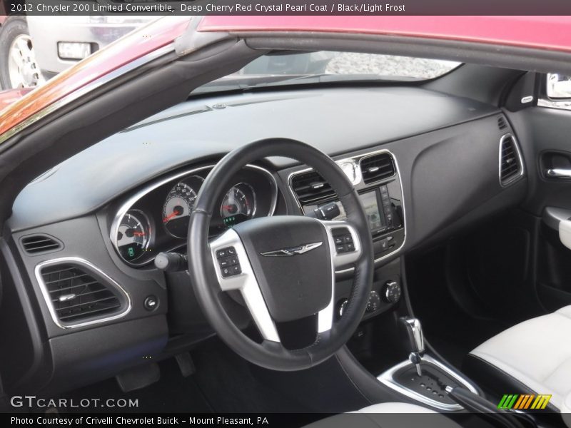 Deep Cherry Red Crystal Pearl Coat / Black/Light Frost 2012 Chrysler 200 Limited Convertible