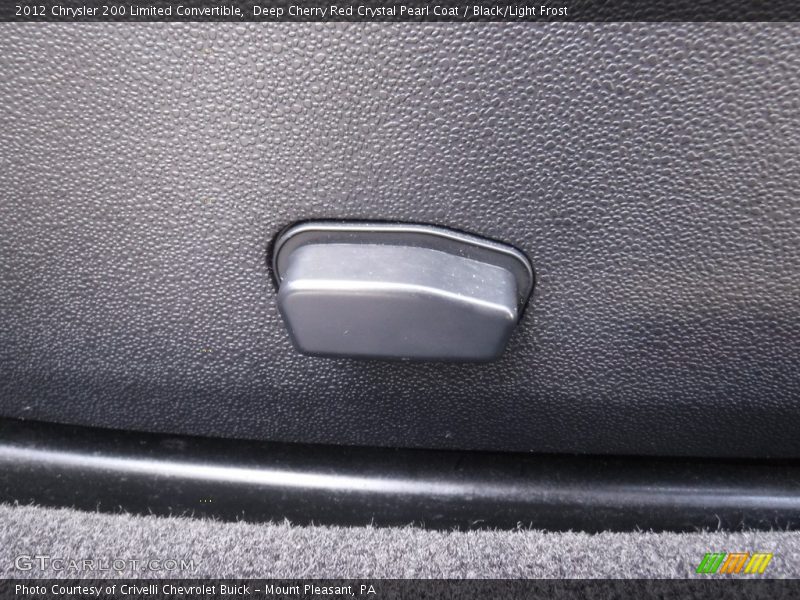 Deep Cherry Red Crystal Pearl Coat / Black/Light Frost 2012 Chrysler 200 Limited Convertible