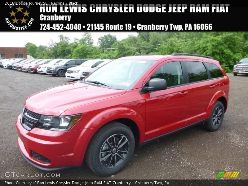 Redline / Black 2018 Dodge Journey SE