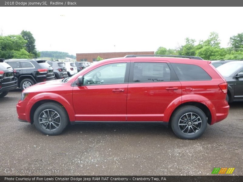 Redline / Black 2018 Dodge Journey SE