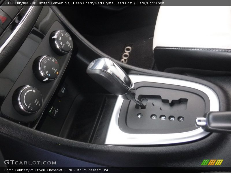 Deep Cherry Red Crystal Pearl Coat / Black/Light Frost 2012 Chrysler 200 Limited Convertible