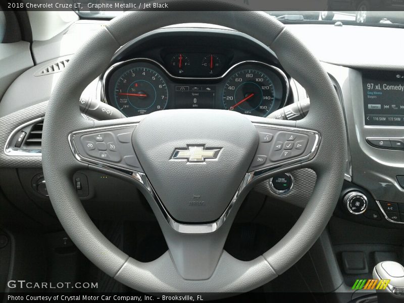 Graphite Metallic / Jet Black 2018 Chevrolet Cruze LT