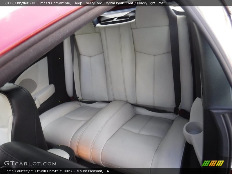 Deep Cherry Red Crystal Pearl Coat / Black/Light Frost 2012 Chrysler 200 Limited Convertible