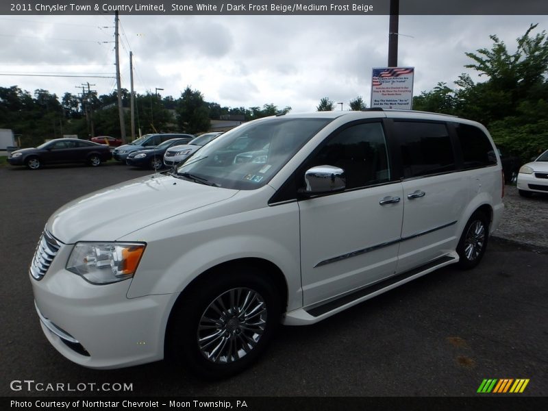 Stone White / Dark Frost Beige/Medium Frost Beige 2011 Chrysler Town & Country Limited