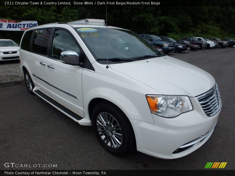 Stone White / Dark Frost Beige/Medium Frost Beige 2011 Chrysler Town & Country Limited