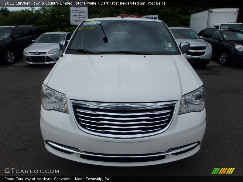 Stone White / Dark Frost Beige/Medium Frost Beige 2011 Chrysler Town & Country Limited