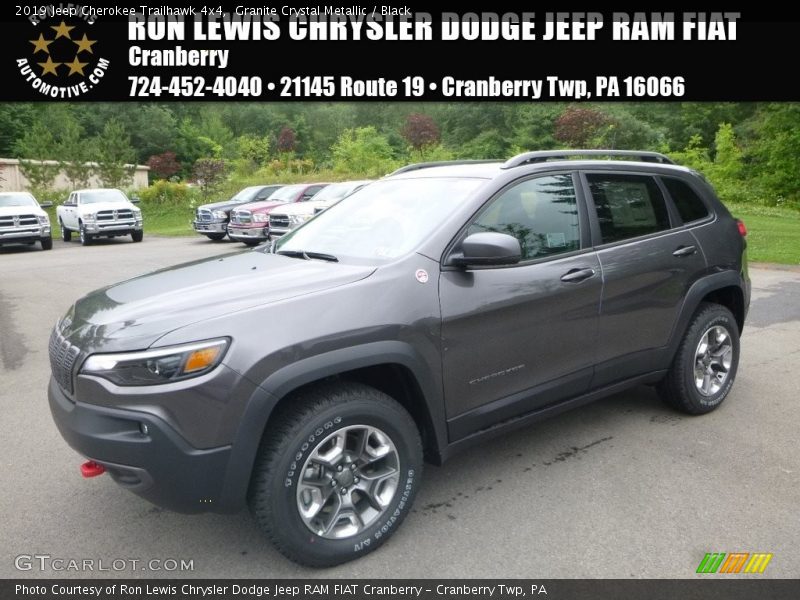 Granite Crystal Metallic / Black 2019 Jeep Cherokee Trailhawk 4x4