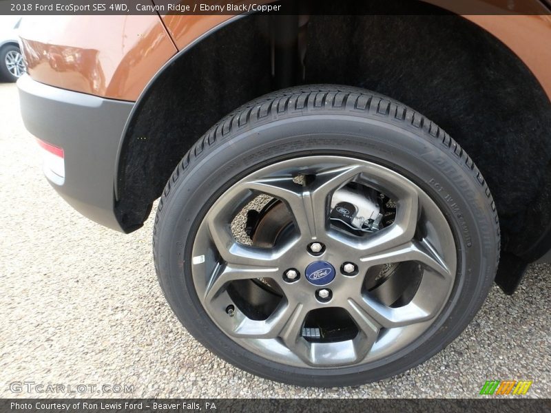 Canyon Ridge / Ebony Black/Copper 2018 Ford EcoSport SES 4WD