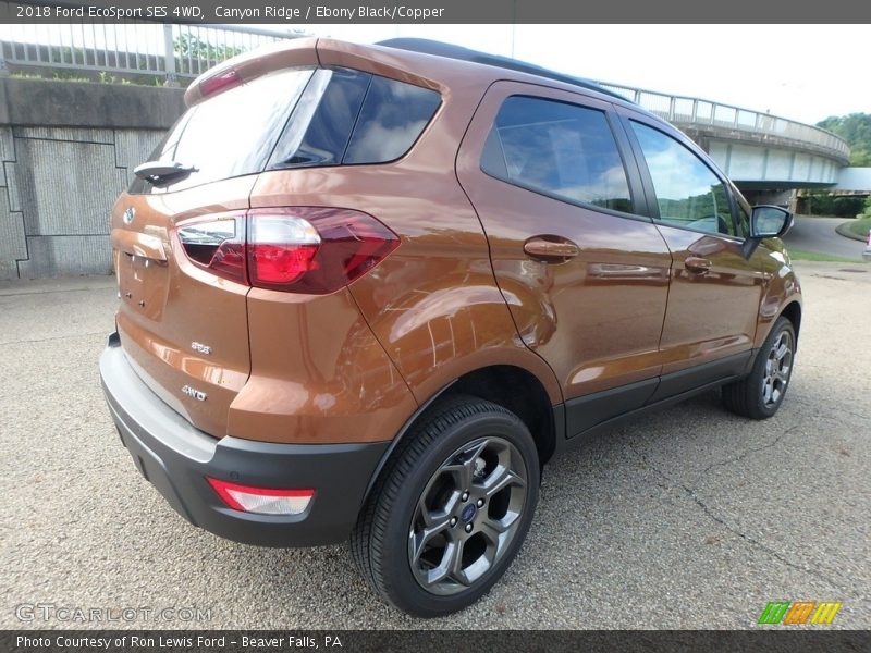 Canyon Ridge / Ebony Black/Copper 2018 Ford EcoSport SES 4WD