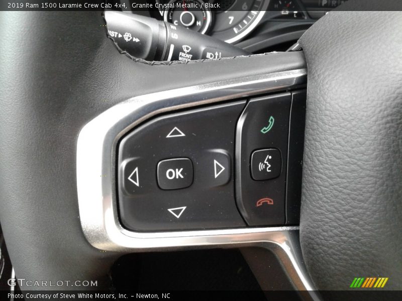 Granite Crystal Metallic / Black 2019 Ram 1500 Laramie Crew Cab 4x4