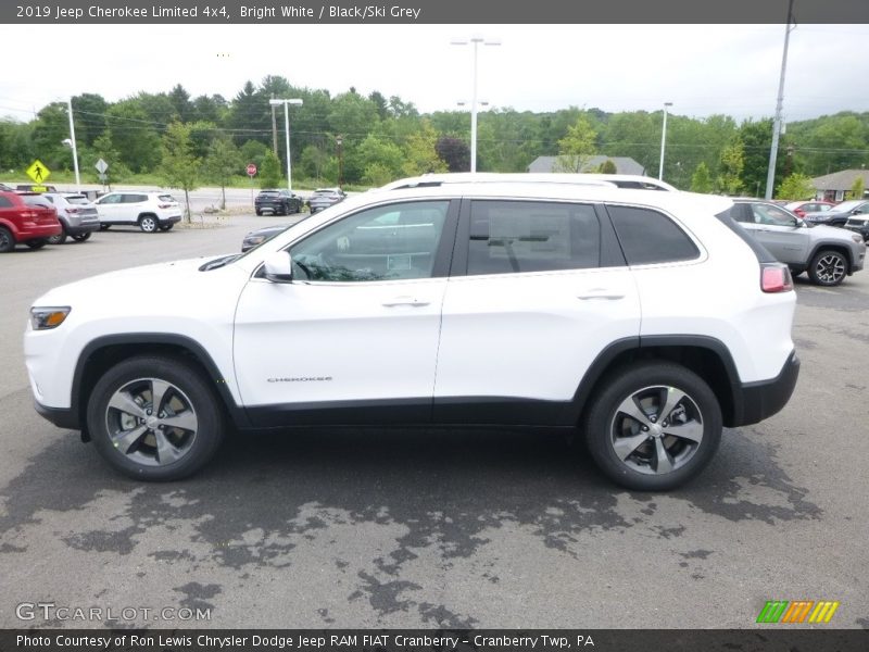Bright White / Black/Ski Grey 2019 Jeep Cherokee Limited 4x4