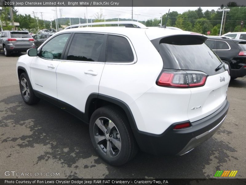 Bright White / Black/Ski Grey 2019 Jeep Cherokee Limited 4x4