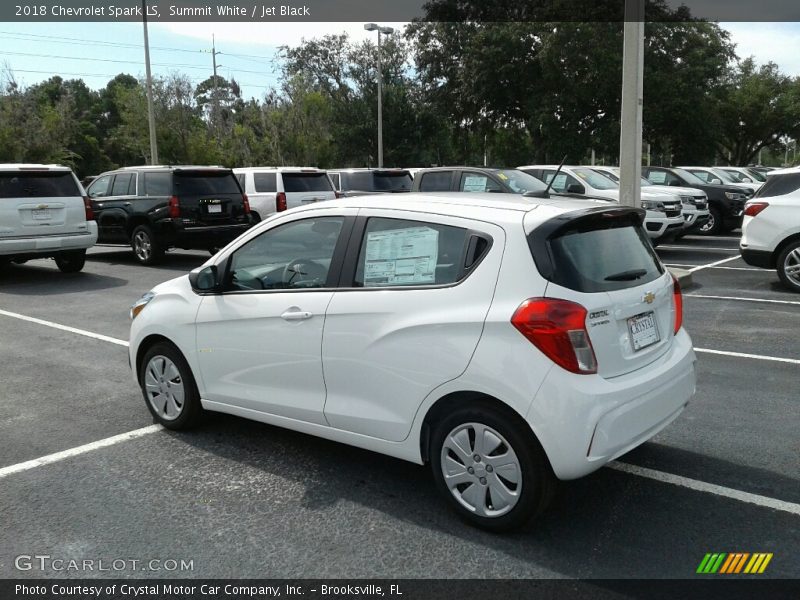 Summit White / Jet Black 2018 Chevrolet Spark LS